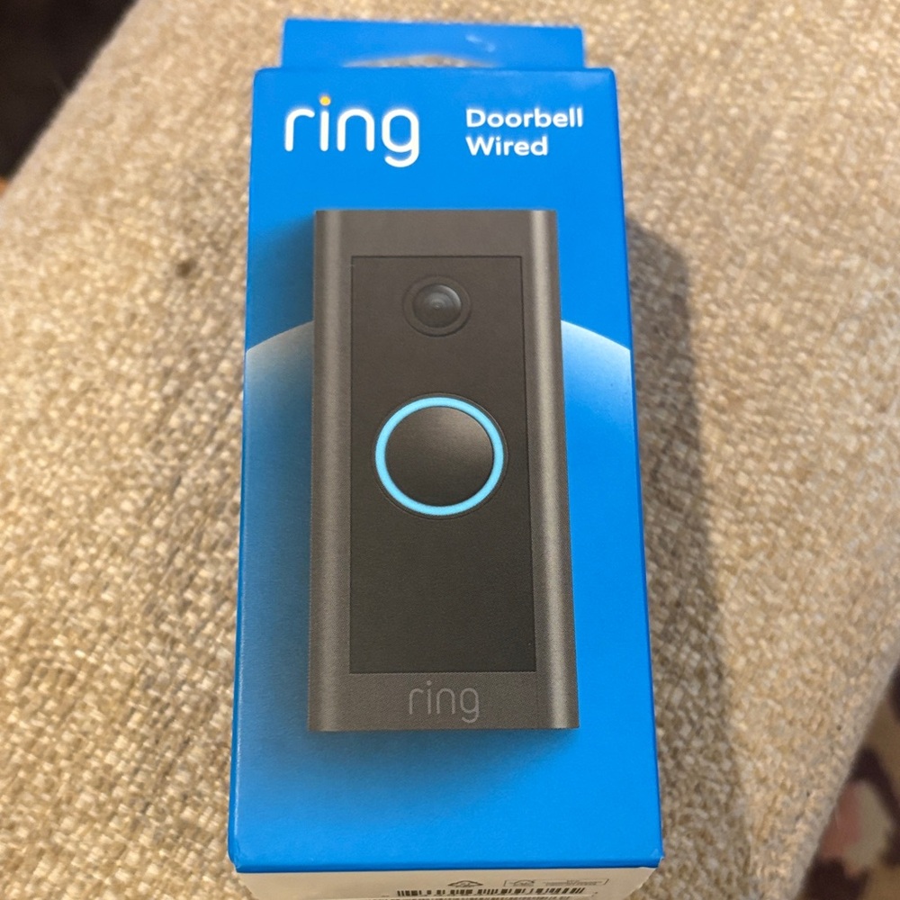Ring Wired Doorbell with Light Blue Accent